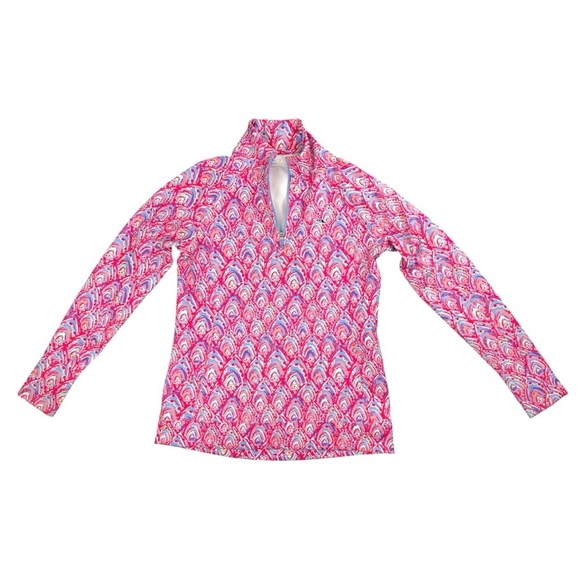 Vineyard Vines Women’s Athletic Pullover Jacket 1/4 Zip In Pink Raglan Size S - Picture 1 of 6